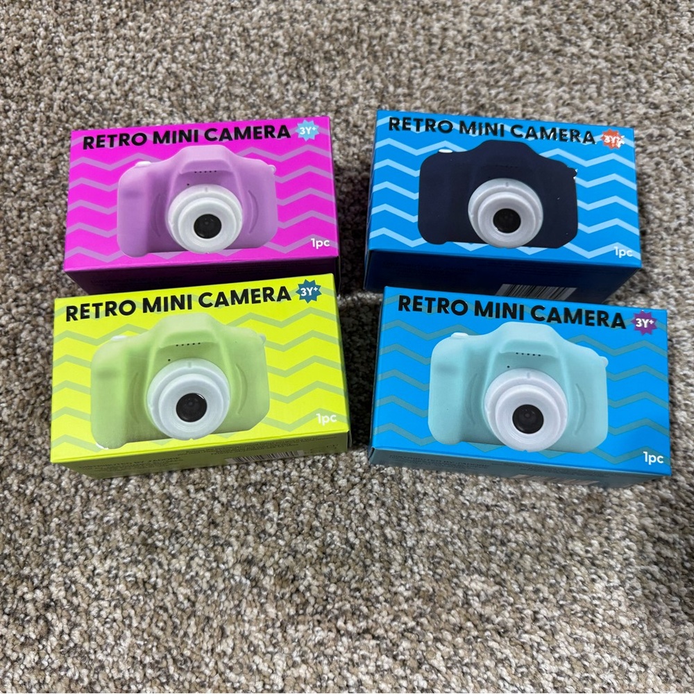 Retro Mini Camera with USB Charging Cable